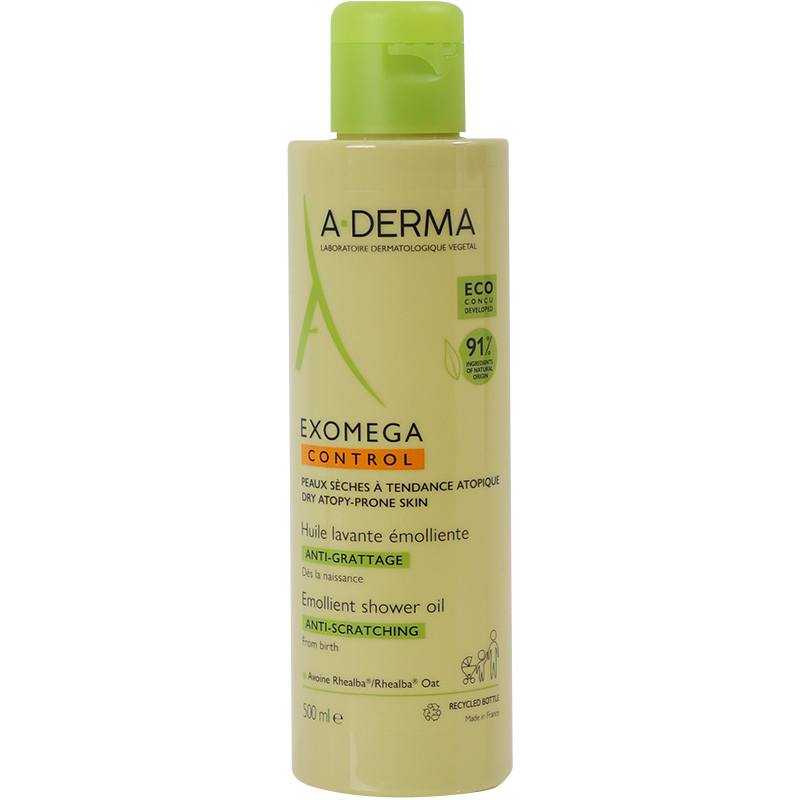 A-Derma Exomega Control Shower Oil 500 ml fra ADerma