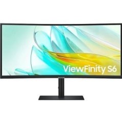 Samsung ViewFinity S6 S34C652UAU 34 3440 x 1440 (UltraWide) HDMI DisplayPort USB-C 100Hz Dockingskærm