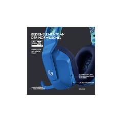 Logitech G G733 LIGHTSPEED Wireless RGB Gaming Headset Trådløs Headset Blå