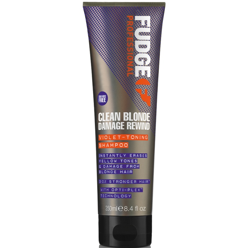 Fudge Clean Blonde Damage Rewind Toning Shampoo 250 ml fra Fudge