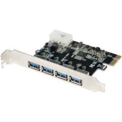 LogiLink USB 3.0 4-Port PCI Express Card USB-adapter PCI Express 2.0 x1 5Gbps
